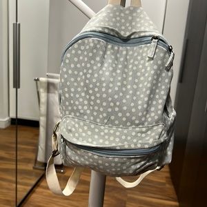 Billabong mini backpack light blue with white spots